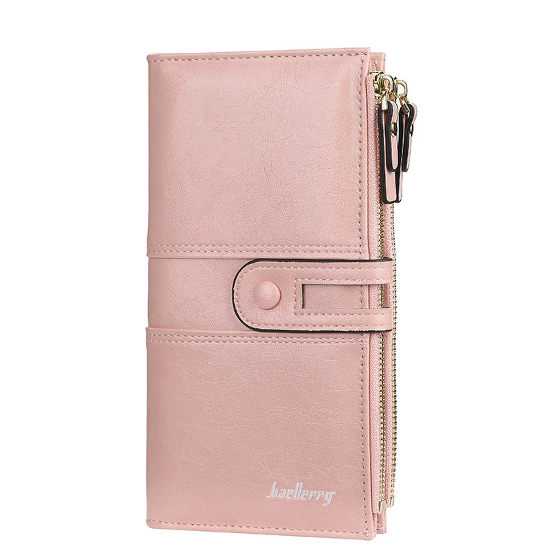 Косметичка Wallet (baellerry) длинная на молнии, натуральная кожа, ручка-ремешок, вместительная 20×11×2 см