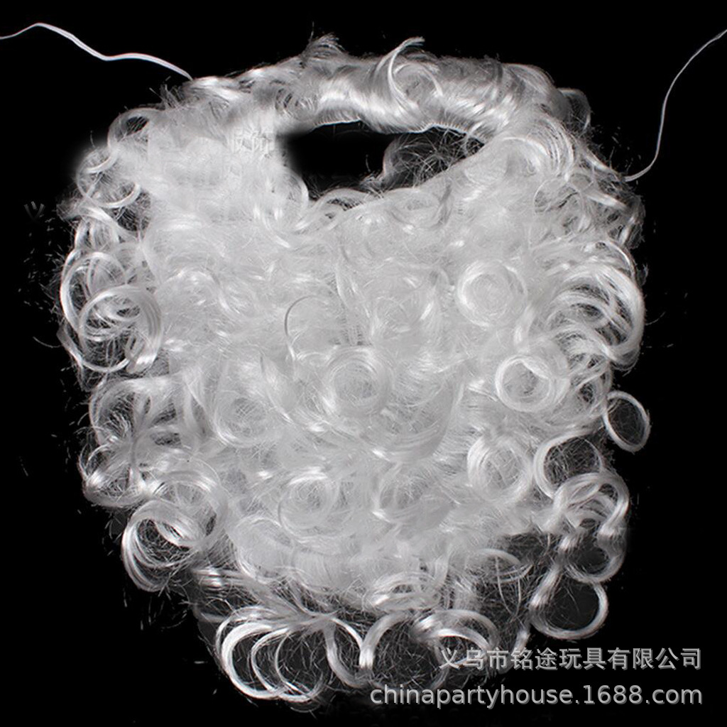 Vestido de Santa Claus 50g blanco Santa Claus barba Navidad Barba