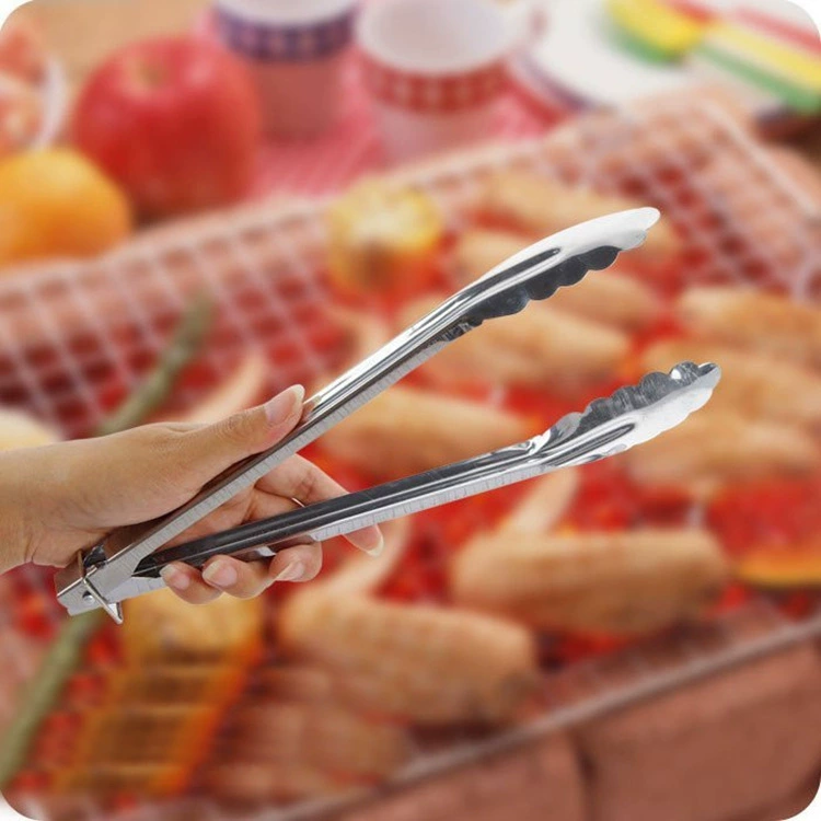 Зажим для еды из нержавеющей стали Хлеб Зажим для барбекю принадлежности для выпечки зажим для барбекю инструменты для еды зажим для буфета