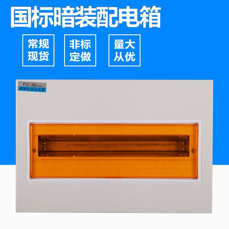 PZ30配电箱配电柜暗装家用回路箱国标照明0.8/0.6