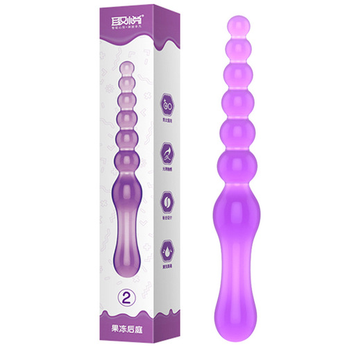 Pleasant jelly anus rod, sexy anal plug, bead vibrator, male and female masturbation device, adult products dropshipping