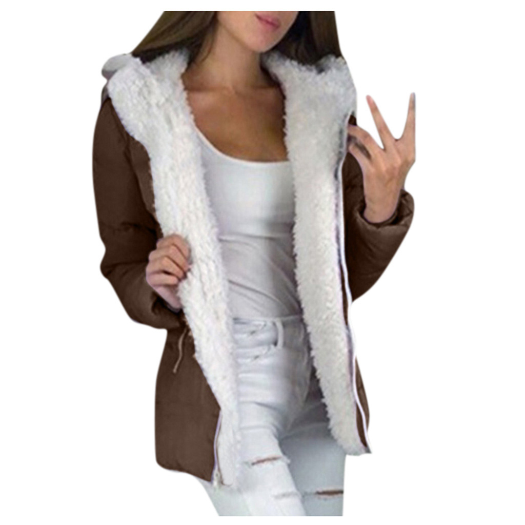 AliExpress deseo Amazon eBay siete colores de ocho tamaños de chaqueta forrada de lana chaqueta con capucha Chaqueta de algodón acolchado gran cantidad en stock image 6