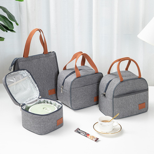 Korean style portable insulated bag for work lunch bag hot-selling insulated bag aluminum foil thickened lunch lunch bag fresh picnic bag