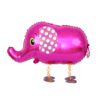 Wholesale walking pet balloons Children's cartoon holding rope multiple walking animal aluminum membrane balloon