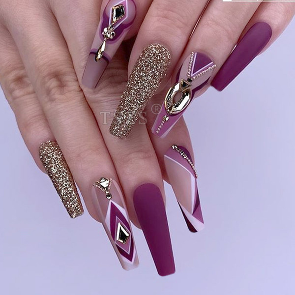 Transparent fake nails