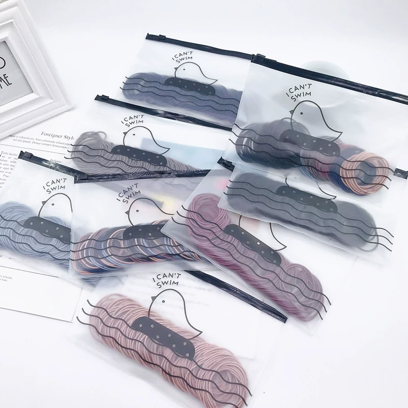 Hair rope with zipper, brand hair accessory, internet celebrity, Korean style