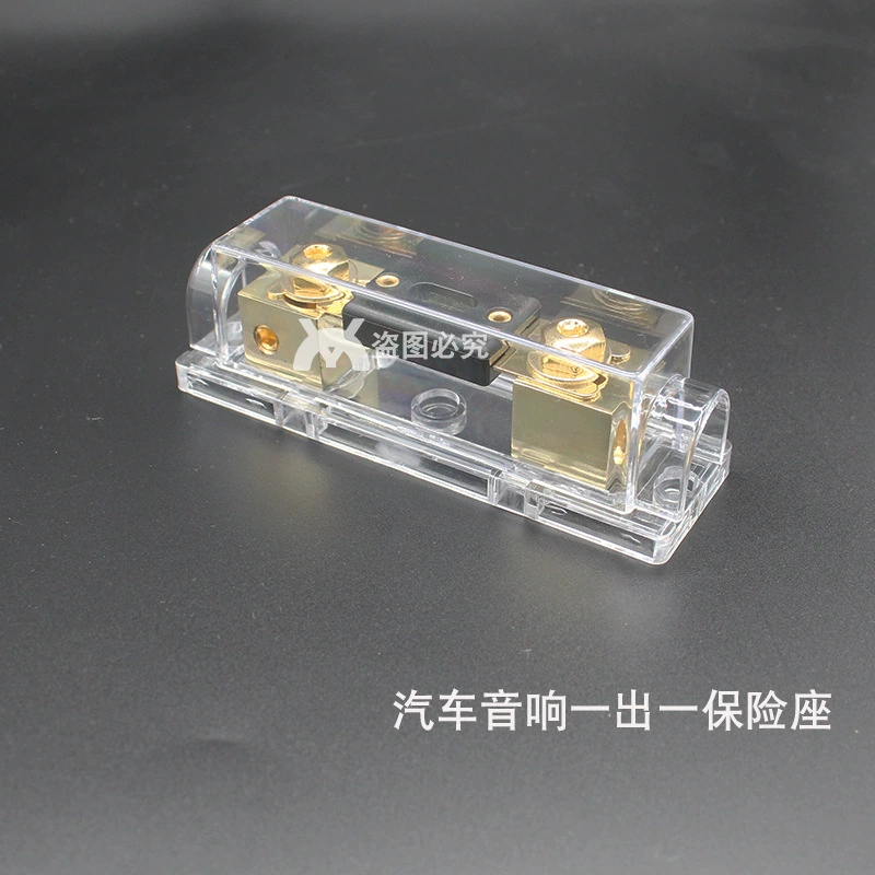 Держатель предохранителя для автомобильной аудиосистемы, усилитель для модификации аудиосистемы, кабель питания для сабвуфера, держатель предохранителя с большим штыревым болтом и прозрачной крышкой