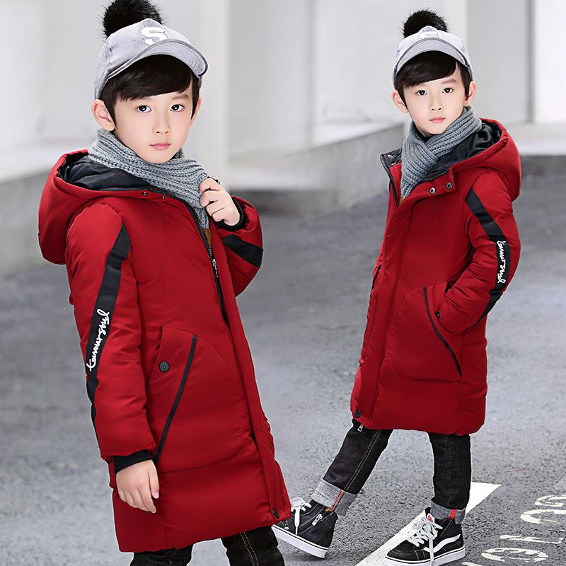 Ropa acolchada de algodón para niños ropa de invierno de longitud media nueva chaqueta acolchada de algodón para niños engrosada chaqueta acolchada de algodón para niños de estilo coreano casual para niños medianos y grandes