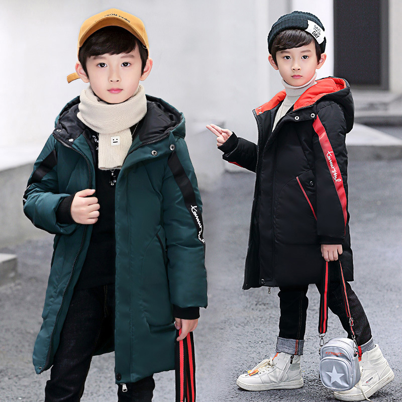 Ropa acolchada de algodón para niños ropa de invierno de longitud media nueva chaqueta acolchada de algodón para niños engrosada chaqueta acolchada de algodón para niños de estilo coreano casual para niños medianos y grandes