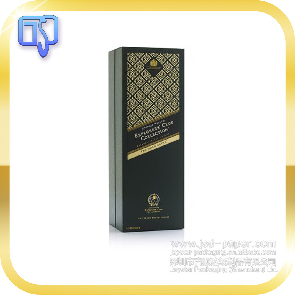 厂家专业设计 中缝精品盒 高端洋酒红酒包装盒 天地盖 吉顺达