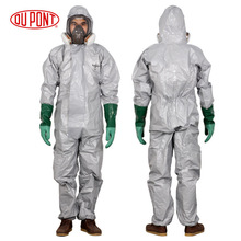 杜邦6000F连体带帽全身化学隔离防喷溅防尘防水耐磨耐脏防护服