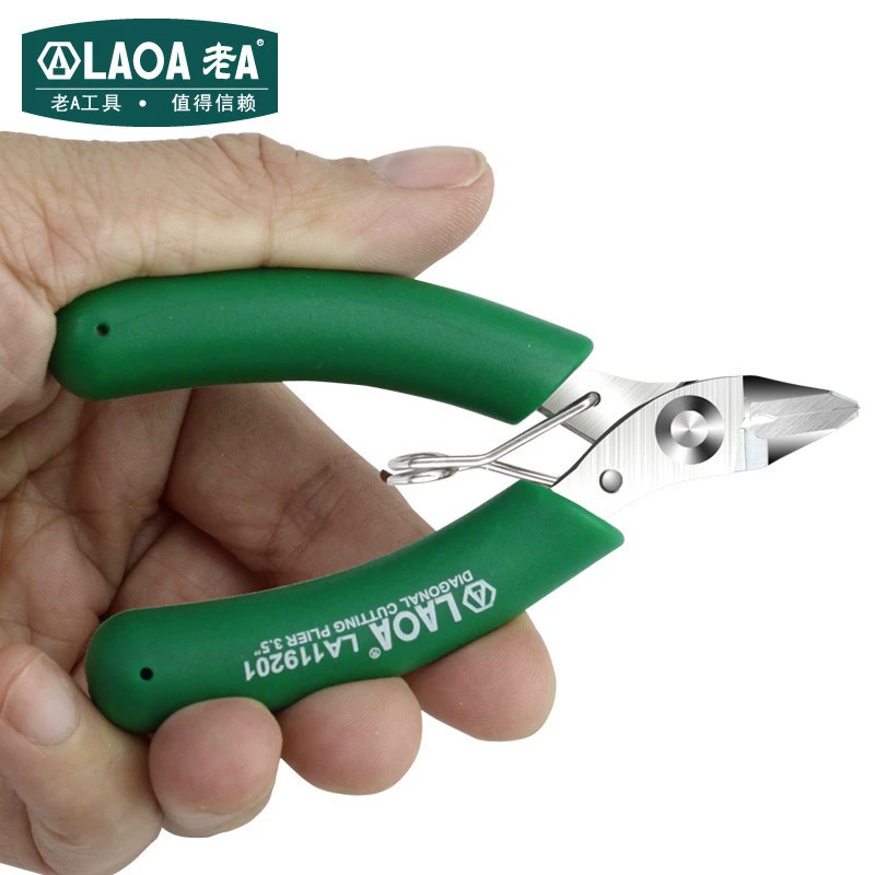 Старый Тайвань из нержавеющей стали ладони скошенный плоскогубцы LA119201 мини ювелирные изделия скошенные плоскогубцы ручной работы электронные щипцы