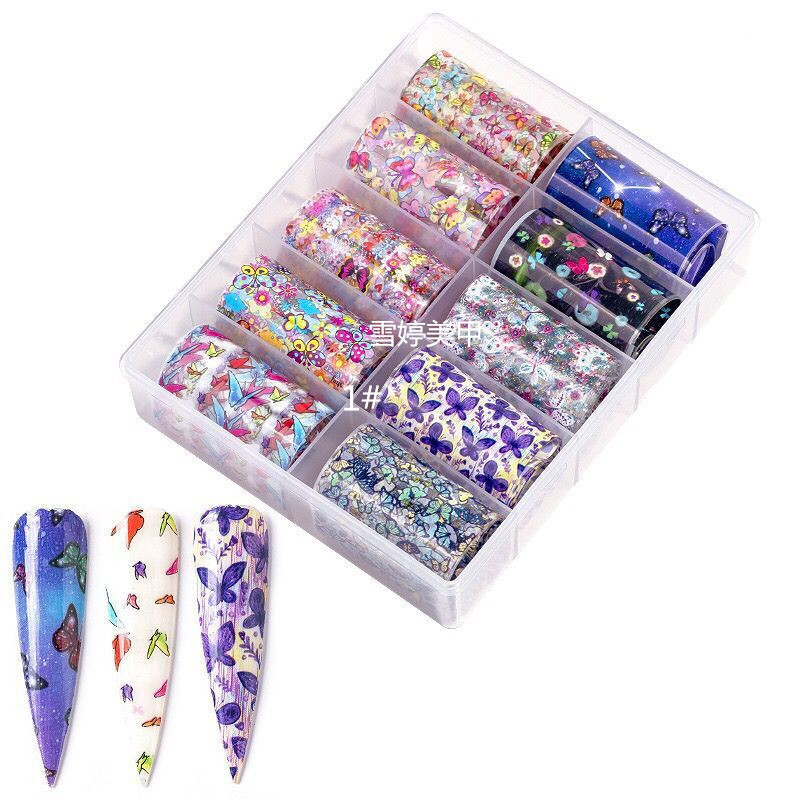 Japanese New Nail Art Flower Star Series Transfer Paper Cyber Celebrant Nail Sticker Flower Laser Star Paper Decoration Japanese New Nail Art Flower Star Series Transfer Paper Cyber Celebrant Nail Sticker Flower Laser Star Paper Decoration