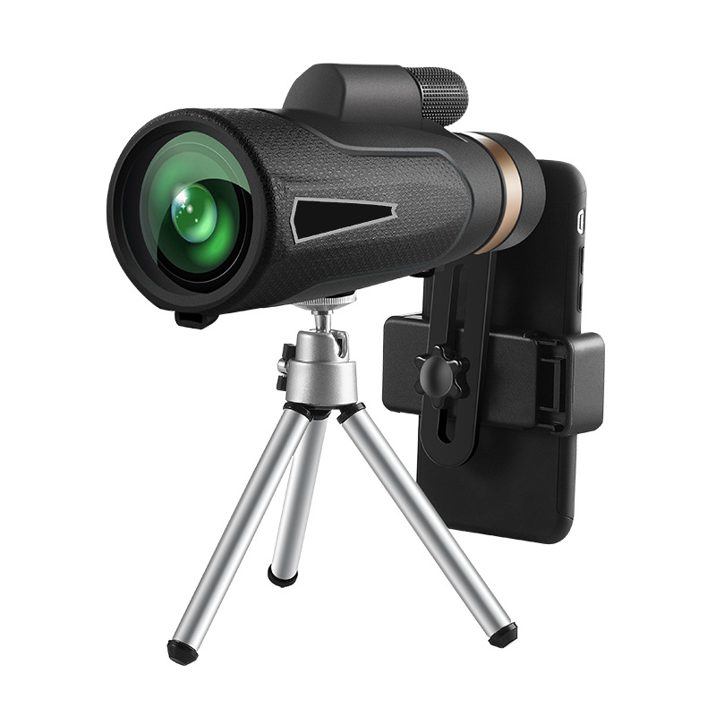 单筒望远镜12x50高倍高清旅游摄影拍照全光学户外微光夜视望远镜