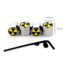 汽车防盗气门嘴帽中性锌合金防盗轮胎帽 轮毂改装防尘气门芯帽盖