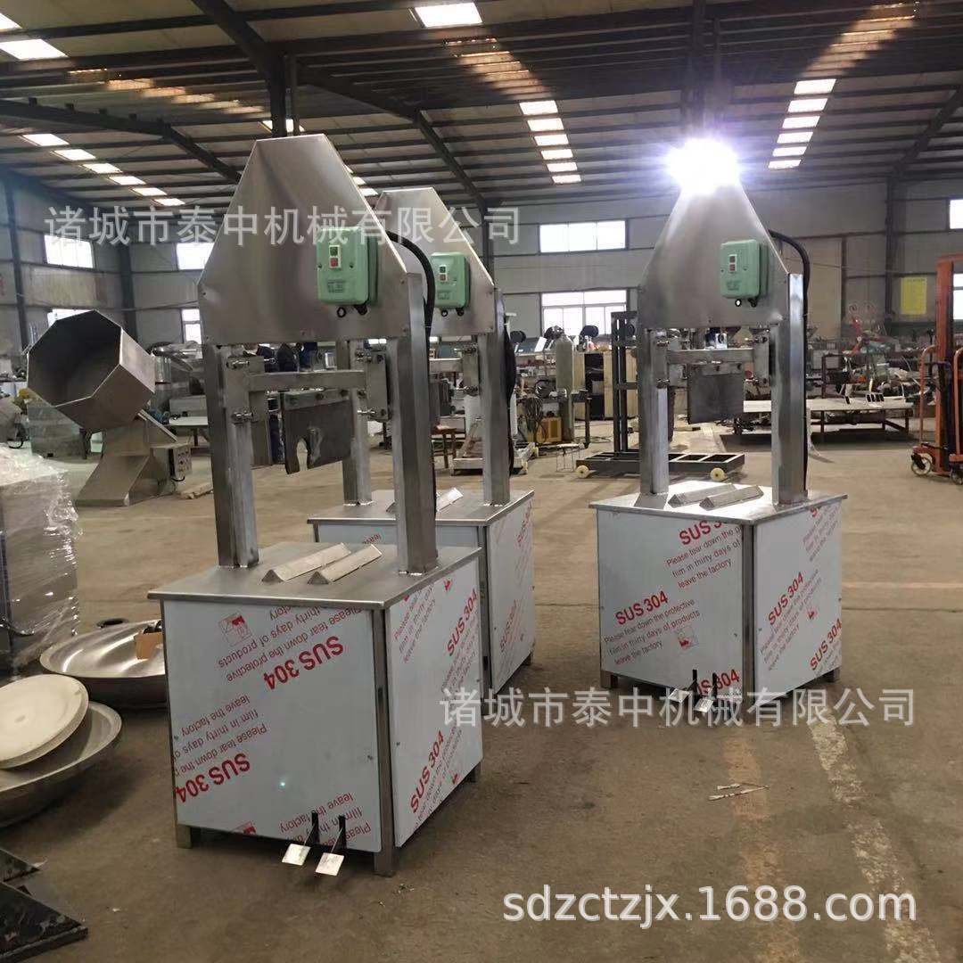 猪头牛头劈半机器  液压猪头劈半机 羊头切半机不锈钢猪蹄锯骨机