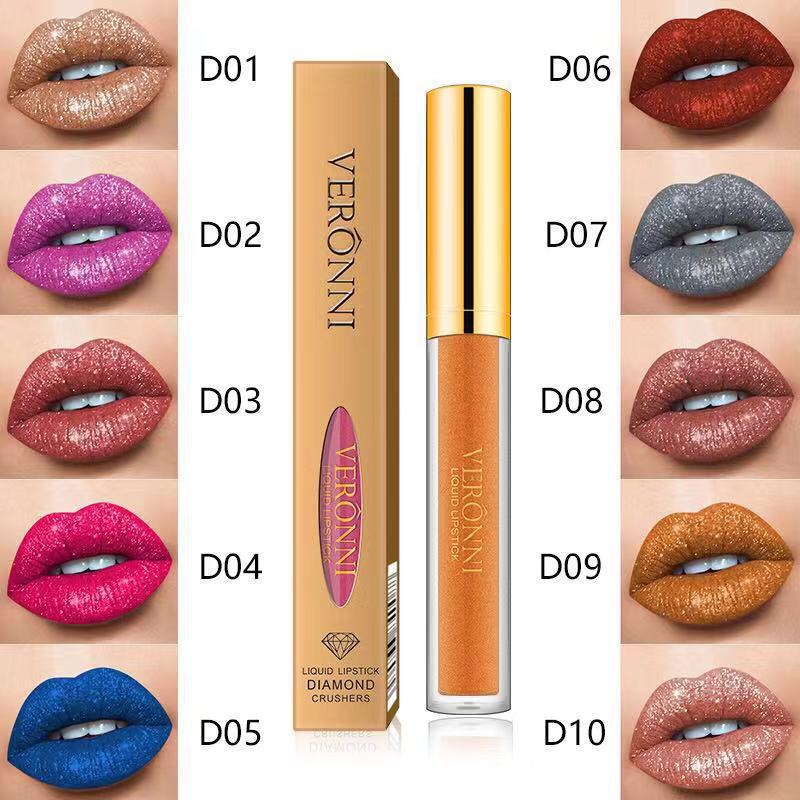 VERONNI sip Glitter Flip Matte Pearlescent lip gloss non-stick Cup Diamond lip gloss Wish VERONNI sip Glitter Flip Matte Pearlescent lip gloss non-stick Cup Diamond lip gloss Wish