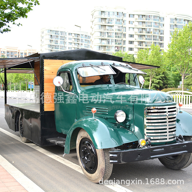 Retro Great Liberation Old Card Military Vehicle Gas Boss Truck Republic of China Film and Television Prop Car Internet Celebrity Driveway Electric Four-Wheel Retro Great Liberation Old Card Military Vehicle Gas Boss Truck Republic of China Film and Television Prop Car Internet Celebrity Driveway Electric Four-Wheel