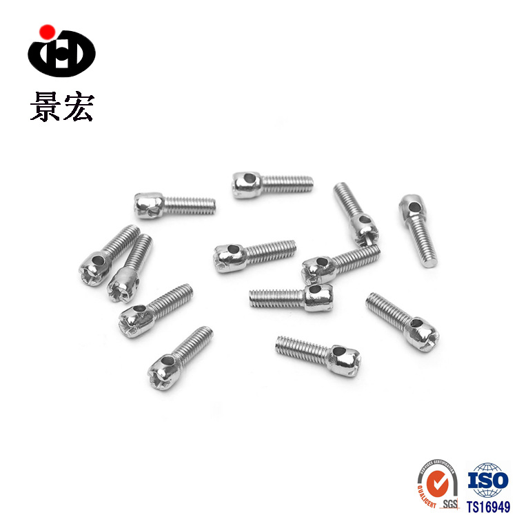 现货供应 不锈钢铅封螺丝 304开槽圆柱头带孔螺丝 电表螺丝钉M6*8