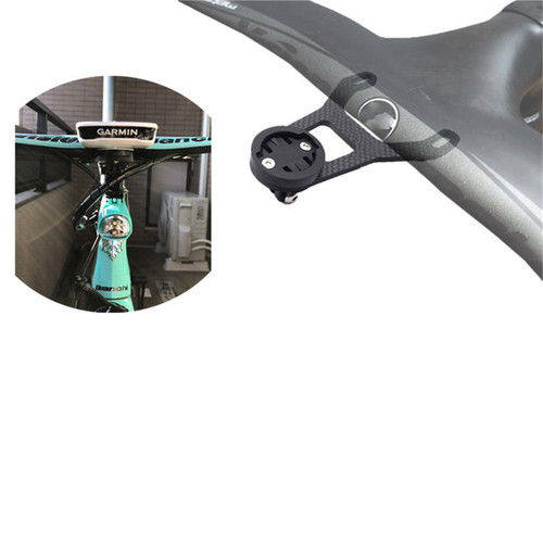 Bike computer holder carbon fiber bent handlebar holder for Garmin computer GoPro supports 5D handlebar