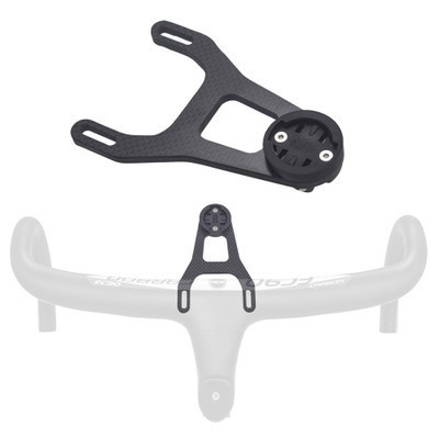 Bike computer holder carbon fiber bent handlebar holder for Garmin computer GoPro supports 5D handlebar