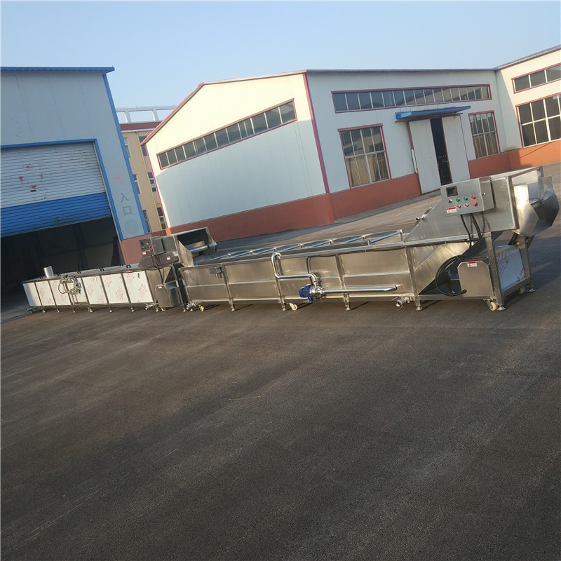 大型水浴式鸡爪漂烫机预煮机 海鲜肉制品蒸煮加工设备 恒温加热