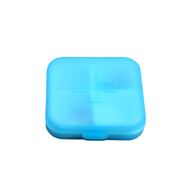 Cross Pharmaceutical Box 4 grid plastic pill box square portable…