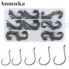 Cross-border octopus hook with loop and hole high carbon steel eagle beak crooked hook manufacturer sea fishing turtle hook herring