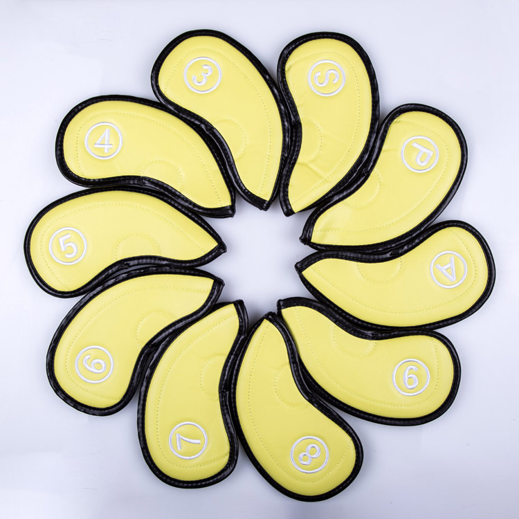 Venta caliente transfronteriza juego de hierros de golf juego de diez piezas PU juego de hierros universal se puede enviar en la fábrica de origen