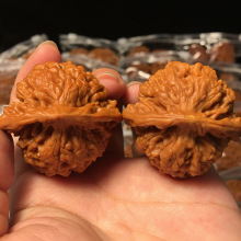 批发文玩麻核桃 机刷核桃深度清理官帽核桃40-43跑江湖直销货源