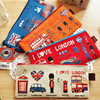 Stationery, cartoon pencil case with zipper for elementary school students, South Korea, oxford cloth, wholesale