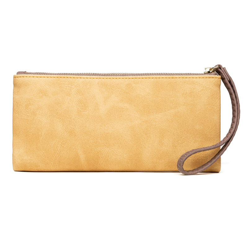 Cartera larga para mujer Hopper* de Amazon, estilo europeo y americano retro, con hebilla plegable, bolso multifuncional para teléfono móvil.