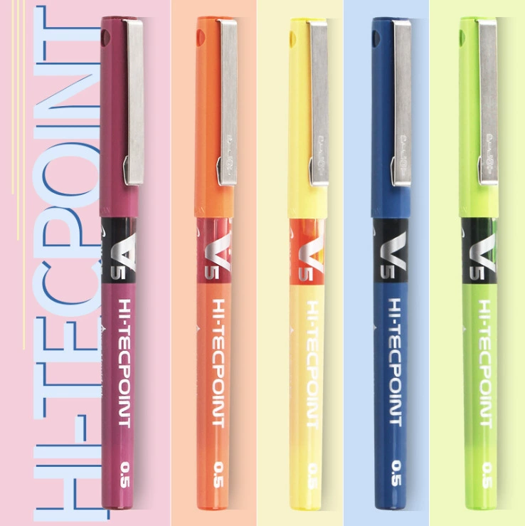 Новый японский PILOT Baile BX-V5 Прямой одинокий нейтральный перо V7 классика письмовPen 12 цветов