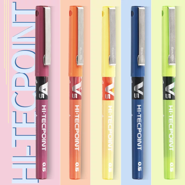 Новый японский PILOT Baile BX-V5 Прямой одинокий нейтральный перо V7 классика письмовPen 12 цветов