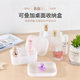 2820 desktop storage box cosmetic box plastic frosted compartment with lid mask box cosmetic table finishing box