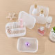 2820 desktop storage box cosmetic box plastic frosted compartment with lid mask box cosmetic table finishing box