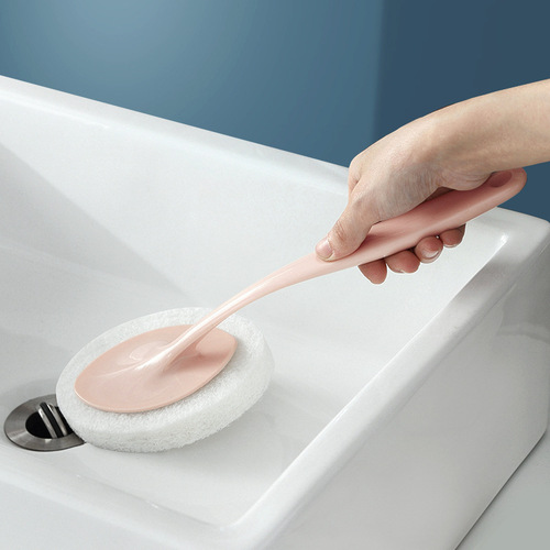 Long handle sponge wiper brush wall cleaning brush bathtub toilet sponge brush floor tile brush sponge scouring pad