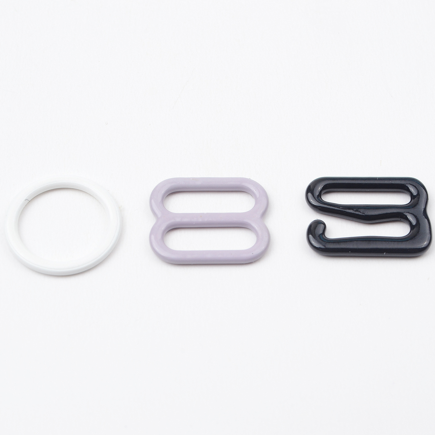 九字扣 九字扣铁包胶9字扣文胸肩带调节扣金属吊带防滑内衣扣