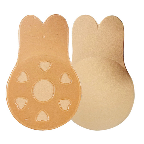 Breast Lifting Patches with Rabbit Ears, Non-Slip Breathable Underwire Patches, Invisible Silicone Breast Pads