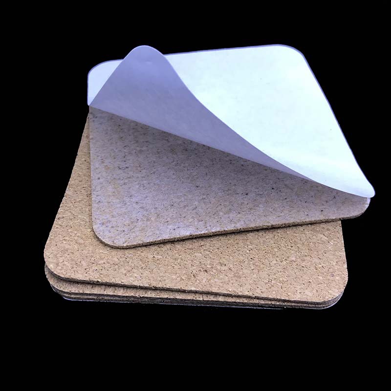 10*10CM圆形方形背胶水松软木贴陶瓷杯子碟子垫软木垫