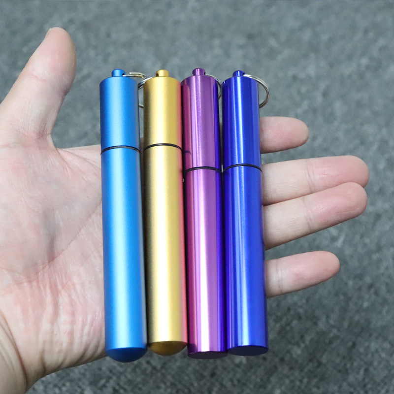 Directo de fábrica de acero inoxidable 304 paja FDA respetuoso con el medio ambiente grado alimenticio plegable telescópica traje de paja en stock