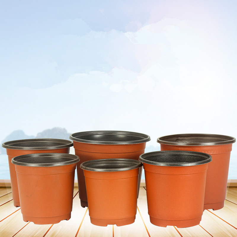 Thickened Two-color Seedling Pot Nutrition Cup Pot Fleshy Vegetable Seedling Leaf Insertion Plastic Disposable Simple Flower Pot Large Hard Pot