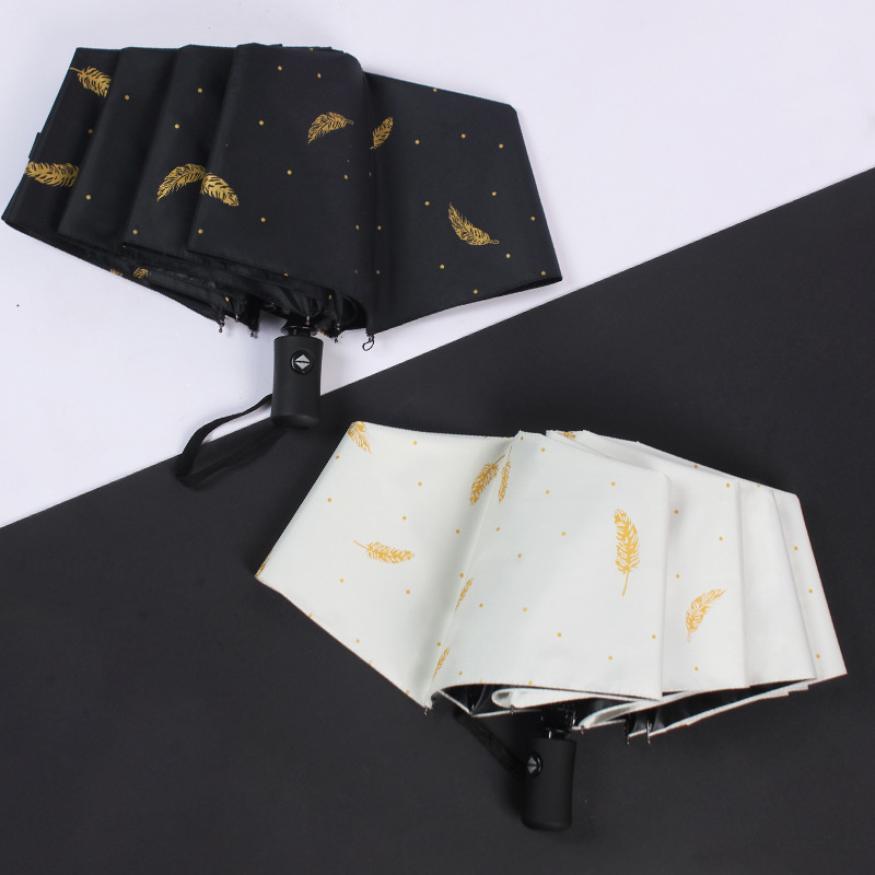 Wholesale Customization of Sun Umbrellas 70% off Automatic Dual-Use Umbrella for Sun and Rain, Anti-Uv, Rainproof, Fully Blackout Sun Umbrella