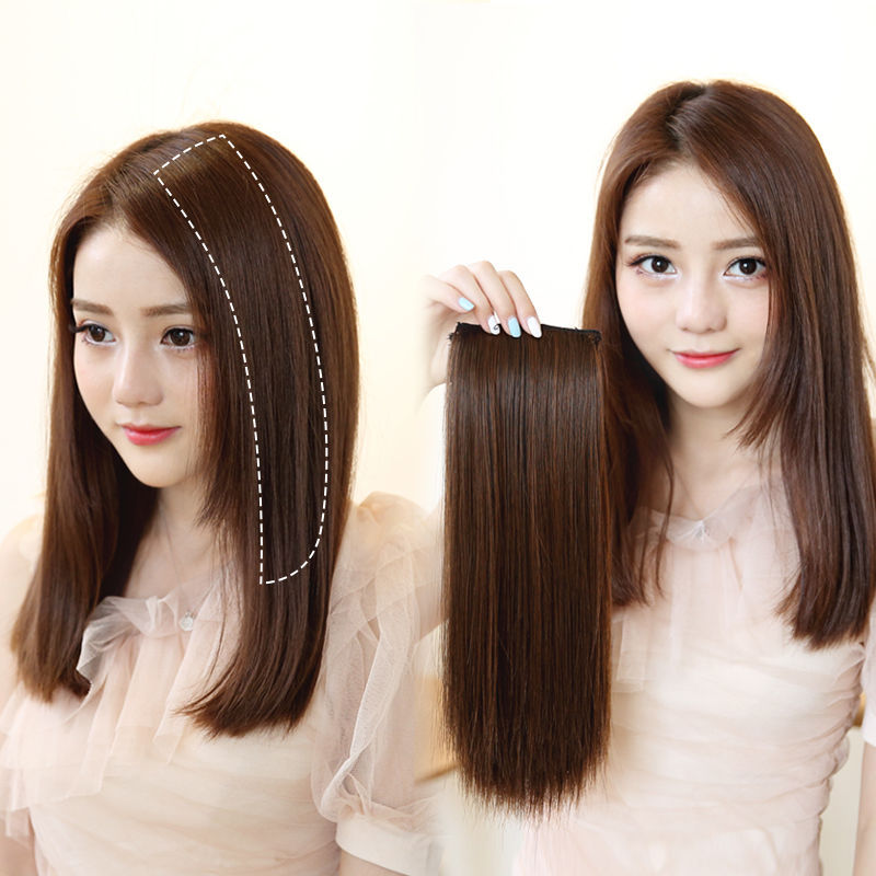 Almohadilla para el cabello artificial pieza de cabello invisible almohadilla engrosamiento sin costuras en ambos lados raíz del cabello esponjoso dispositivo cojín cabello alto peluca femenina pieza esponjosa