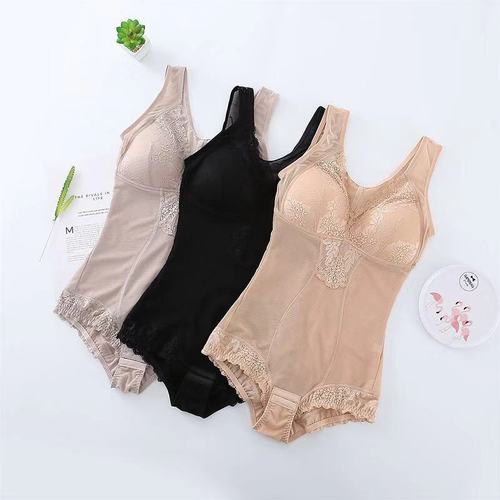 Factory Lace Sexy Romper Shapewear Bottoming Bra-free One-piece One-piece Live Crotch Vest Bra