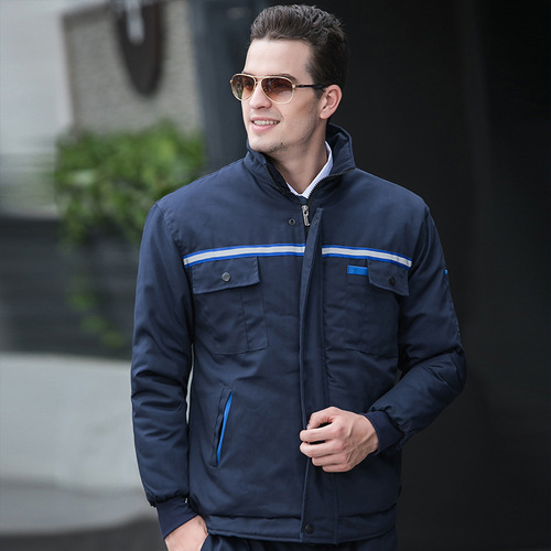 Factory direct sales thickened winter work clothes, work clothes, labor protection cotton clothes, men's warm engineering clothes, cold-proof clothes, cotton padded clothes