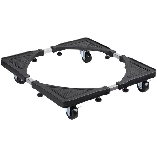 Retractable and adjustable stainless steel kitchen shelves Universal refrigerator base Wheeled washing machine mobile rack drag rack