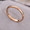 Glossy ring stainless steel, fashionable accessory, European style, does not fade, simple and elegant design, 18 carat