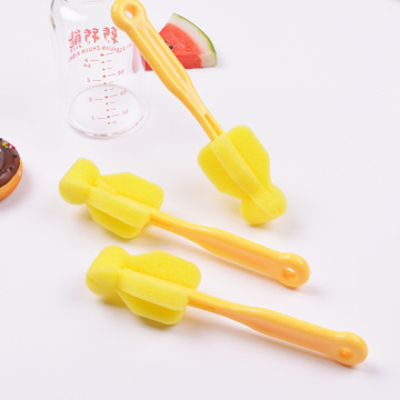 Sponge bottle brush