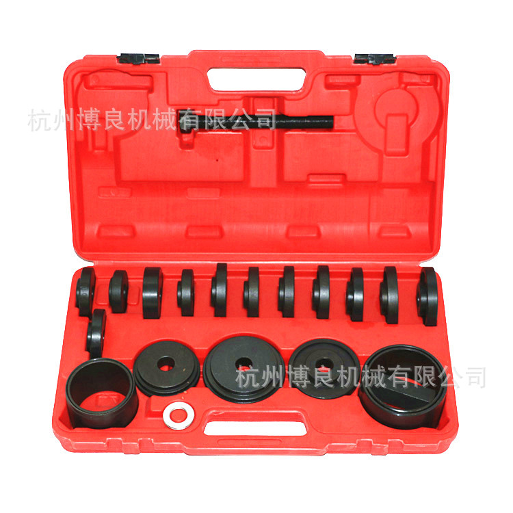 Juego de 23 piezas de desmontable de ángulo de elevación sin desmontable, desmontador de rodamientos de cubo de rueda, extractor de rodamientos de rueda delantera, desmontador de coche